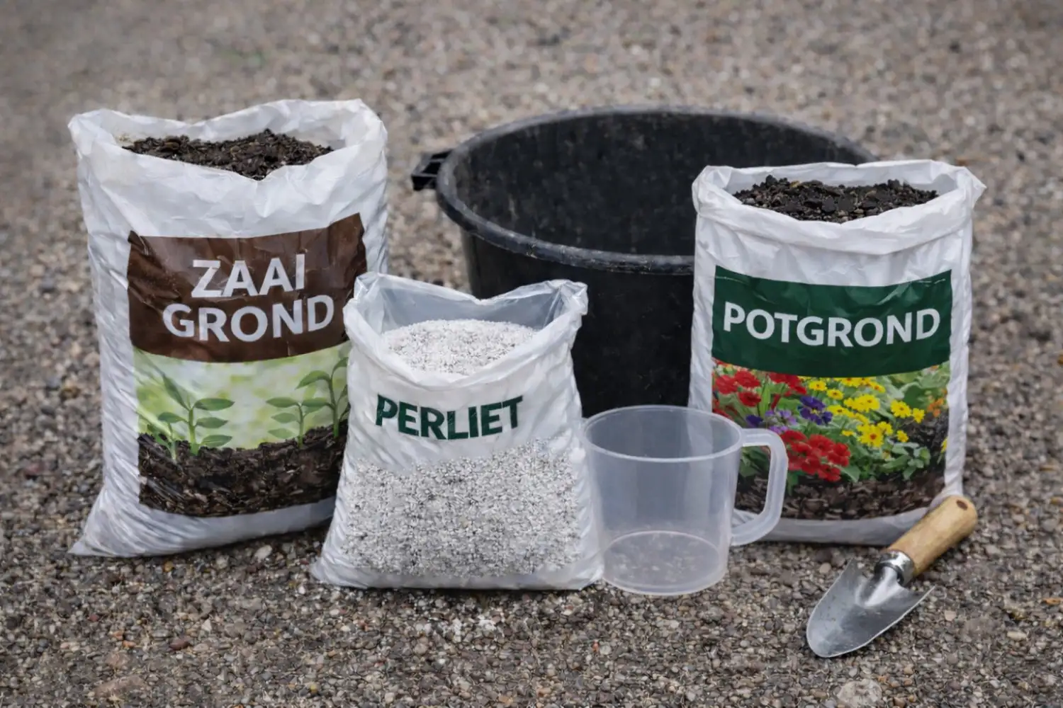 Opkweekmix verpotten